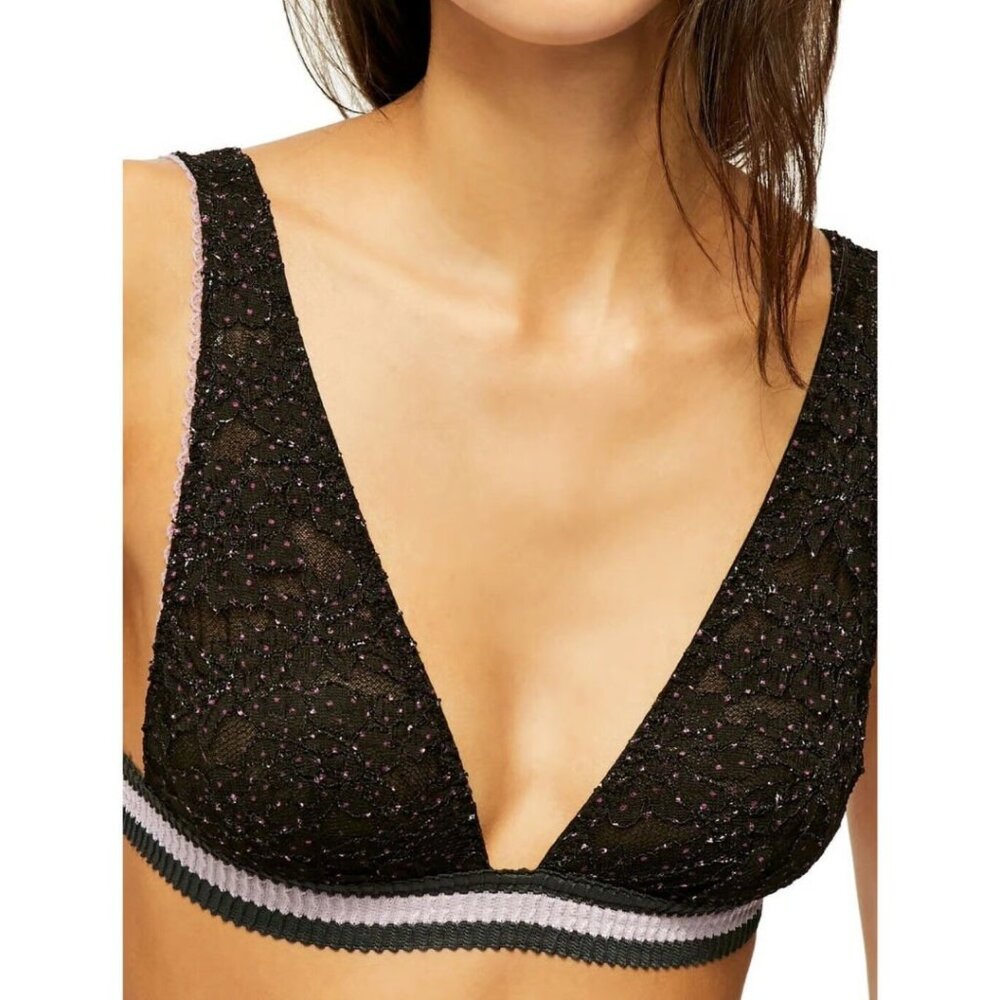 NWT Intimately Free People Livvy Bralette Night Combo Coquette Boho Whimsigoth